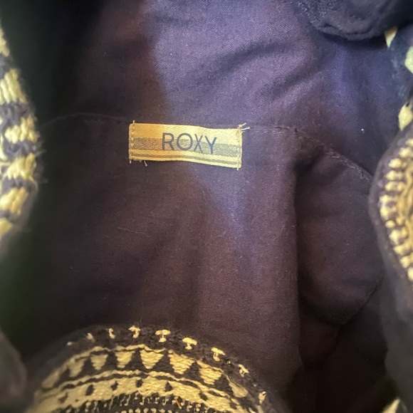 Roxy Backpack Navy Blue and White - Picture 3 of 4